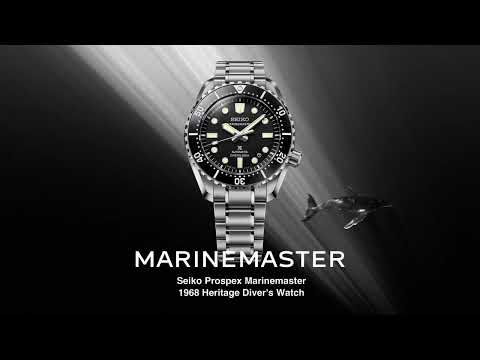 セイコー プロスペックス マリンマスター 1968 ヘリテージ SBDX065 メンズ 機械式 自動巻き ブラックダイヤル メタルバンド