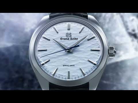 グランドセイコー マスターショップ専用モデル 手巻き スプリングドライブ 御神渡り SBGY007 メンズ ブルーダイヤル 革バンド