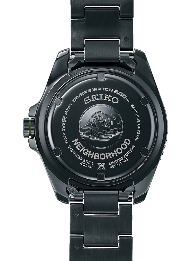 セイコー プロスペックス NEIGHBORHOOD 限定 SBDJ059 メンズ ソーラー ブラック