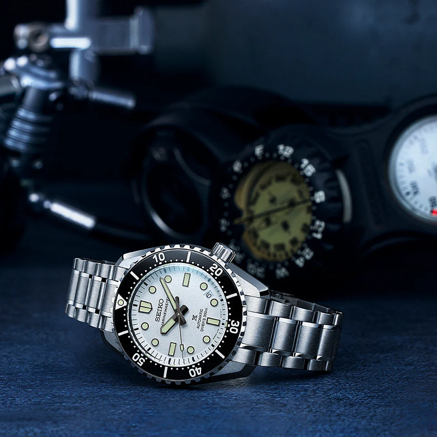 セイコー プロスペックス マリンマスター 1968 ヘリテージ SBDX063 メンズ 機械式 自動巻き ホワイトダイヤル メタルバンド