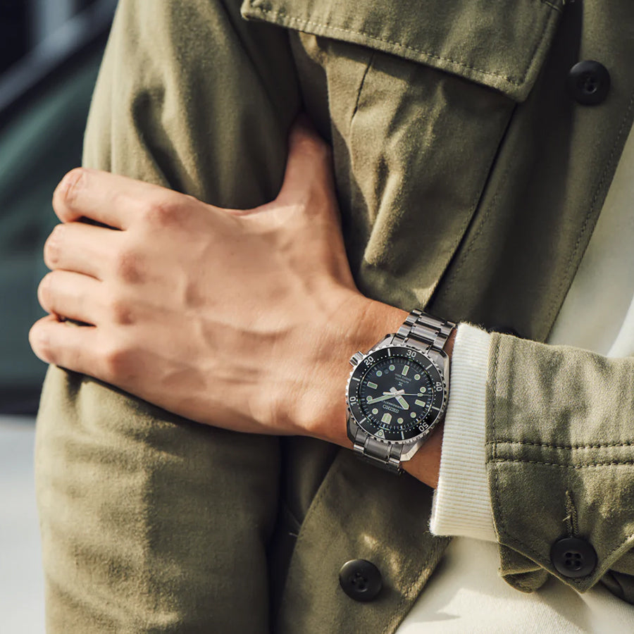 セイコー プロスペックス マリンマスター 1968 ヘリテージ SBDX065 メンズ 機械式 自動巻き ブラックダイヤル メタルバンド