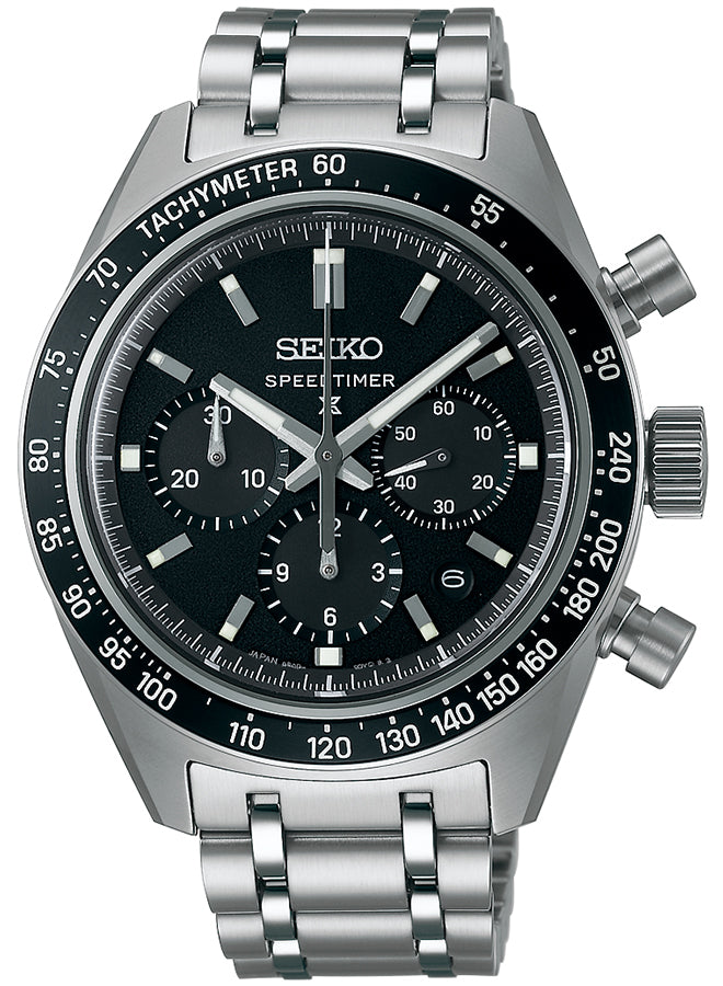 セイコー プロスペックス スピードタイマー メカニカルクロノグラフ SBEC027 メンズ 機械式 自動巻き ブラックダイヤル