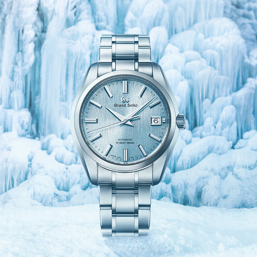 グランドセイコー 1998 メカニカルハイビート 36000 氷瀑 SBGH349 メンズ 機械式 自動巻き チタン アイルブルー