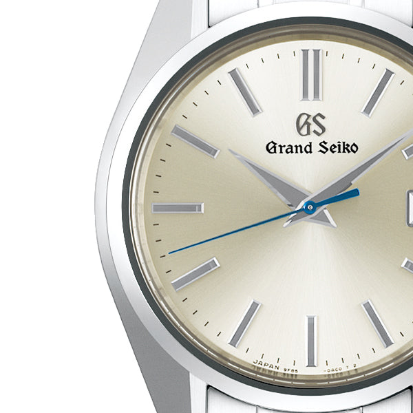 グランドセイコー マスターショップ専用モデル 44GS現代デザイン 9F クオーツ SBGP001 メンズ 電池式 厚銀放射ダイヤル テンパーブルー秒針
