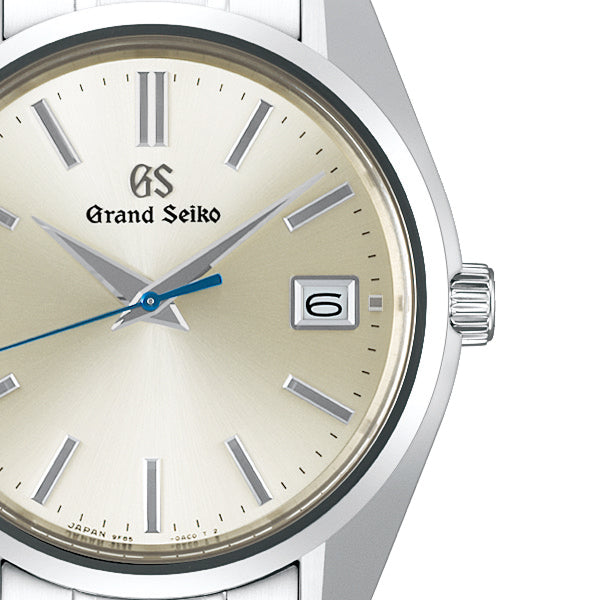 グランドセイコー マスターショップ専用モデル 44GS現代デザイン 9F クオーツ SBGP001 メンズ 電池式 厚銀放射ダイヤル テンパーブルー秒針