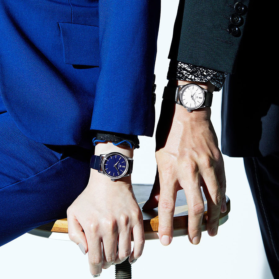 グランドセイコー マスターショップ専用モデル ミドルサイズ クラシックデザイン SBGX349 メンズ レディース 電池式 クオーツ 34mm ネイビーダイヤル 革バンド