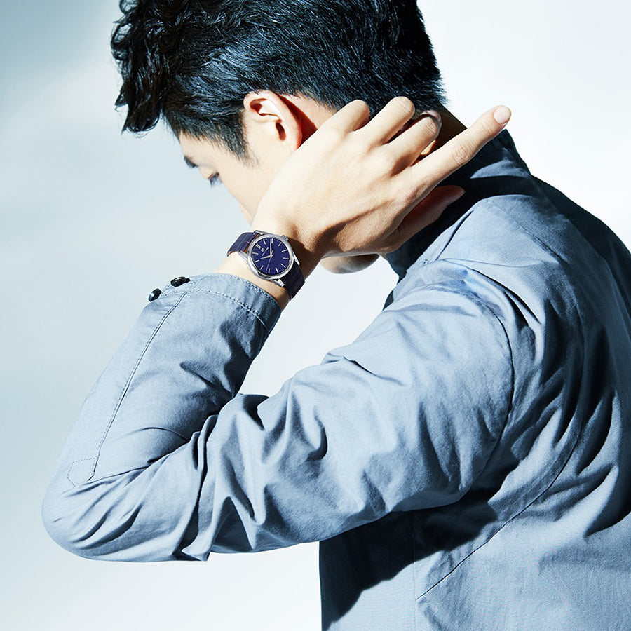 グランドセイコー マスターショップ専用モデル ミドルサイズ クラシックデザイン SBGX349 メンズ レディース 電池式 クオーツ 34mm ネイビーダイヤル 革バンド