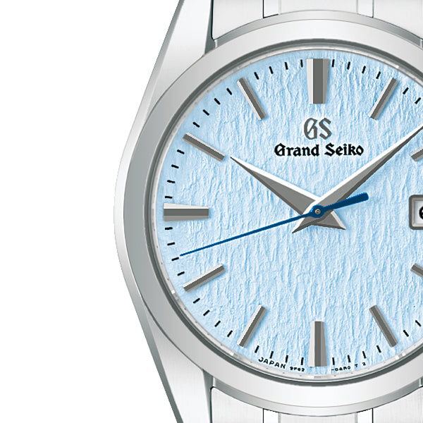 グランドセイコー 9F クオーツ 雪白ブルー SBGX357 メンズ 電池式 37mm ブライトチタン 9F62