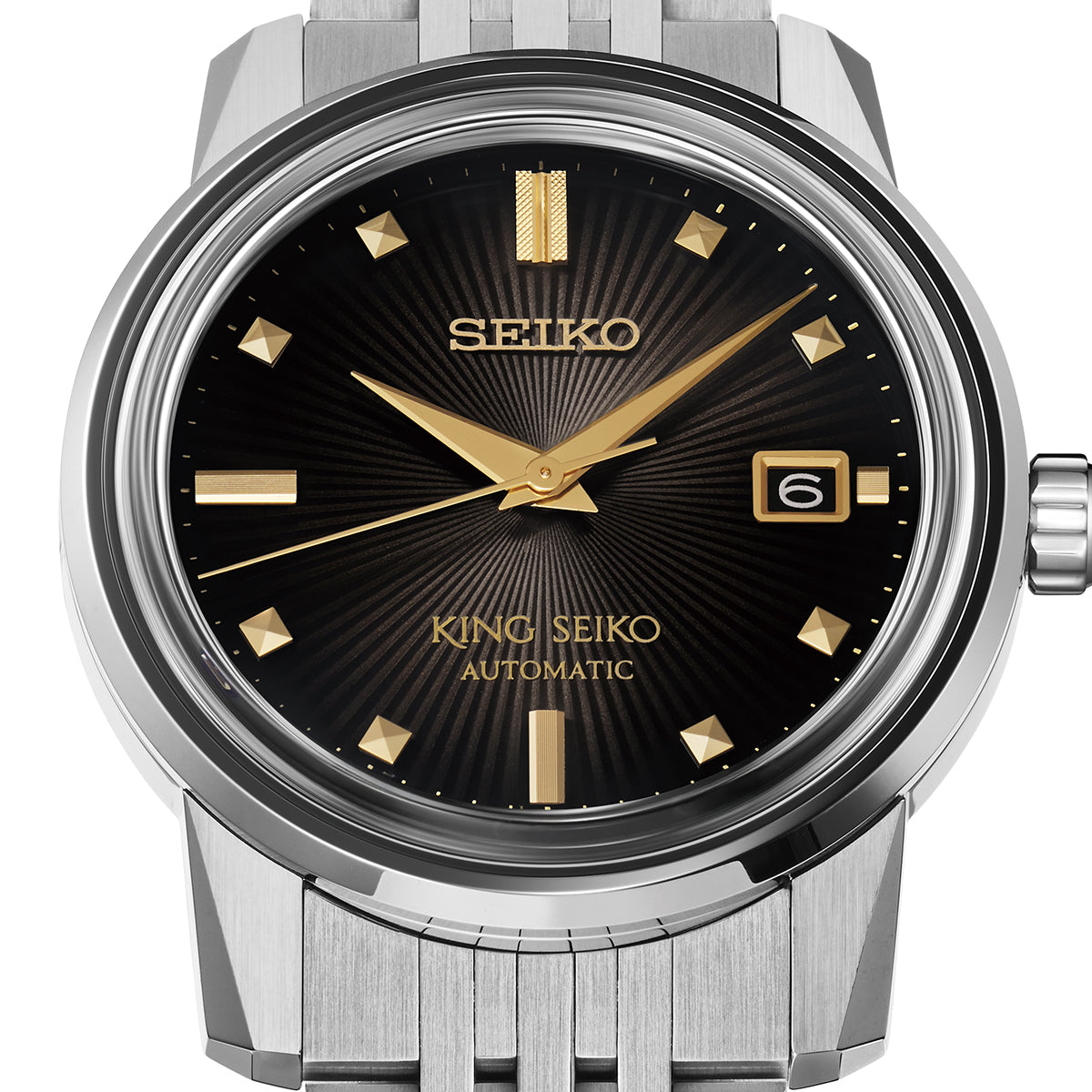セイコー キングセイコー KSK BEAMS 50周年記念 限定モデル SDKA025 メンズ 機械式 自動巻き 型打文様 ブラックダイヤル 6L35