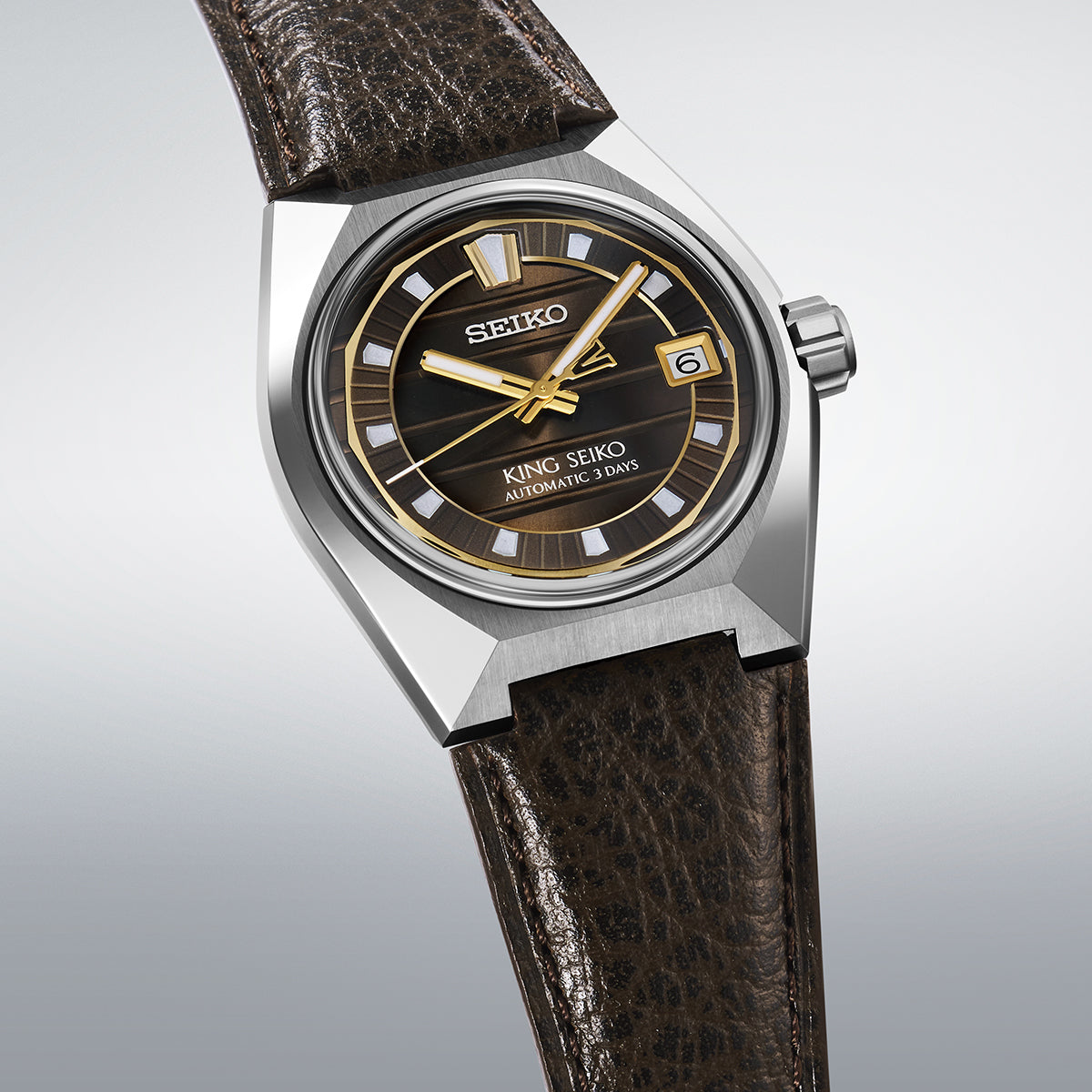 セイコー キングセイコー VANAC 東京ホライゾン SDKV013 メンズ 機械式 自動巻き ブラウンダイヤル 革バンド 8L45