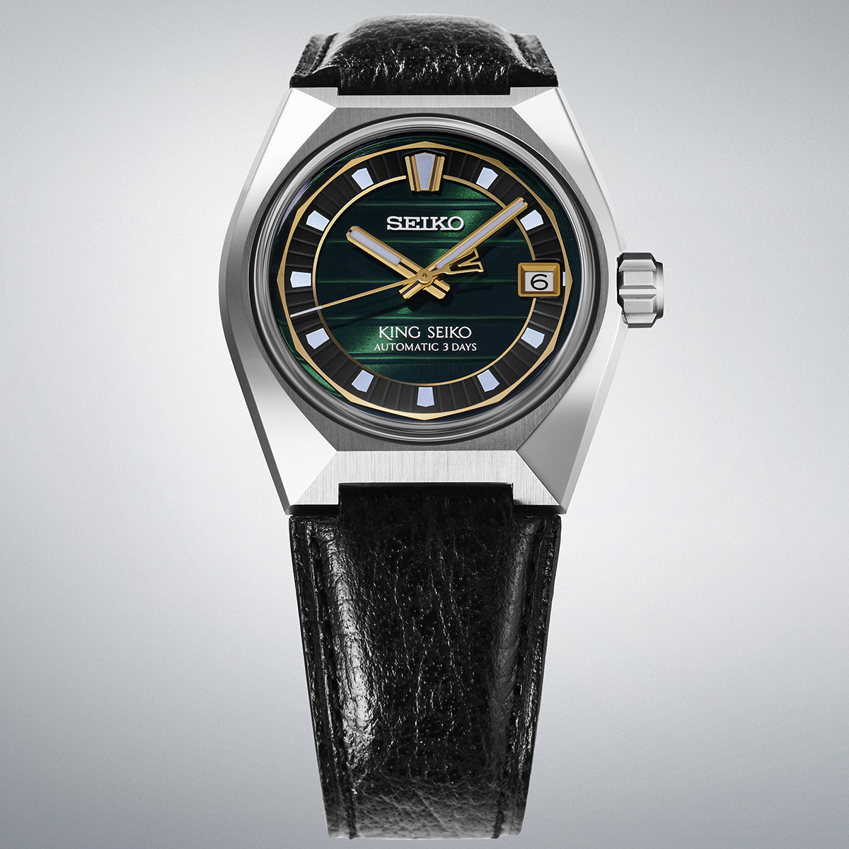 セイコー キングセイコー VANAC 東京ホライゾン SDKV015 メンズ 機械式 自動巻き グリーンダイヤル 革バンド 8L45