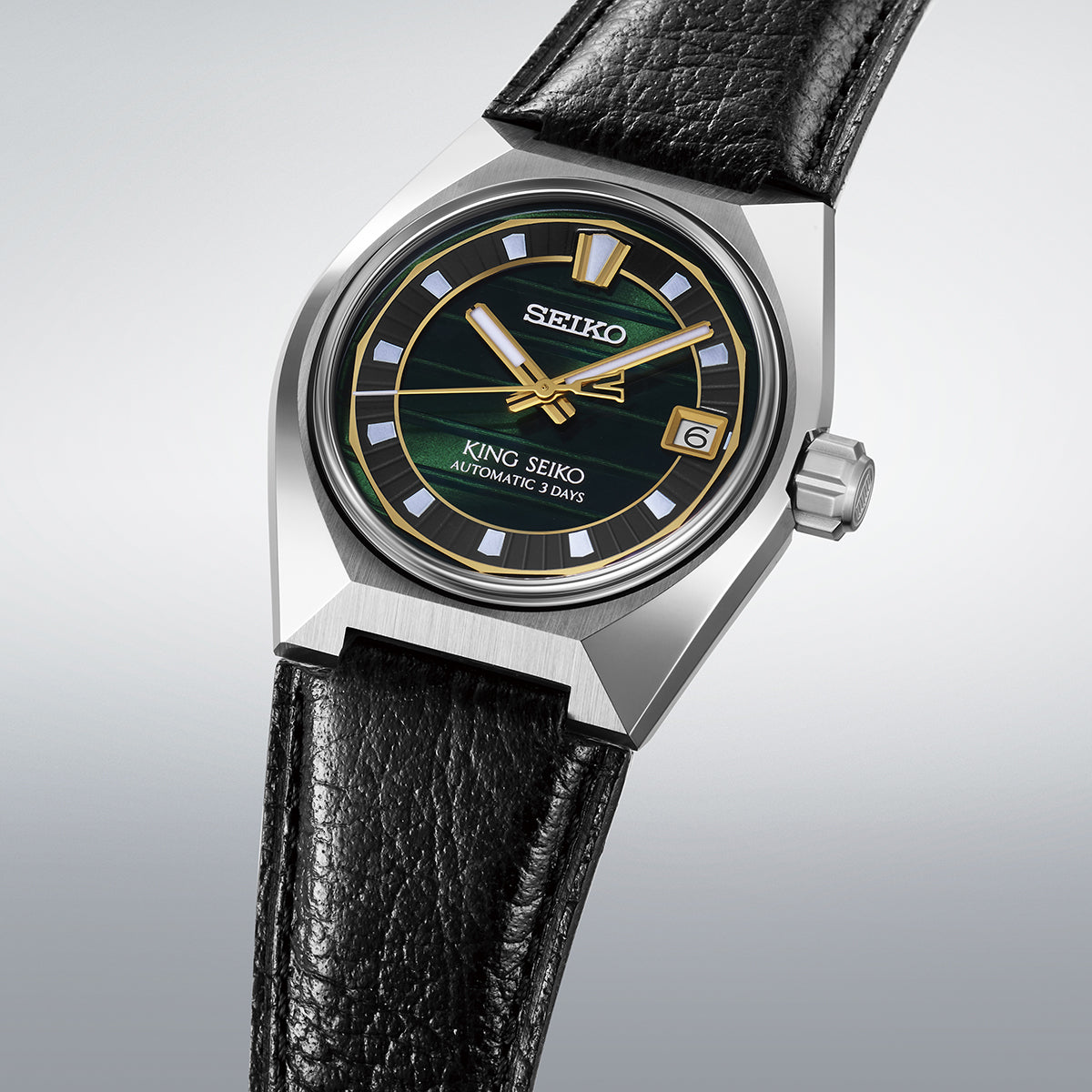 セイコー キングセイコー VANAC 東京ホライゾン SDKV015 メンズ 機械式 自動巻き グリーンダイヤル 革バンド 8L45