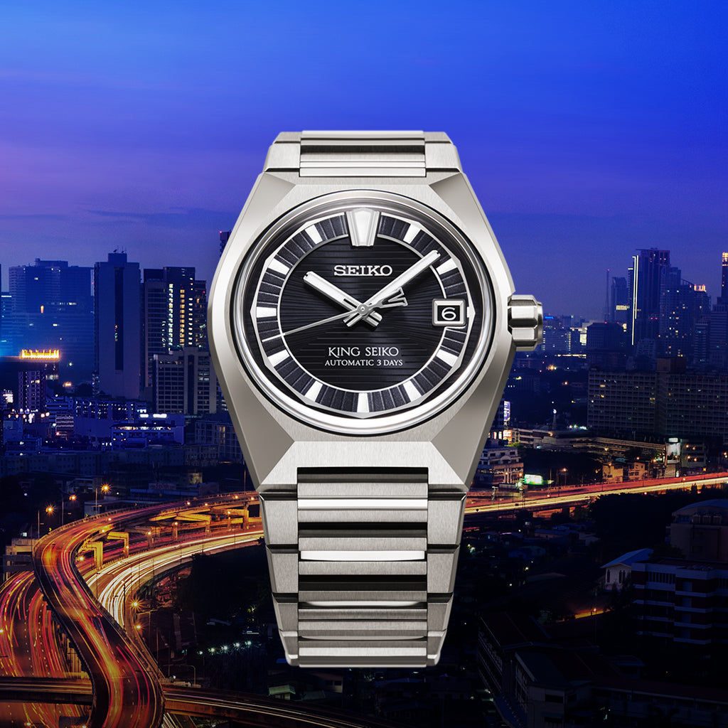 セイコー キングセイコー VANAC チタンモデル 東京ホライゾン HKF003J メンズ 機械式 自動巻き ブラックダイヤル 8L45