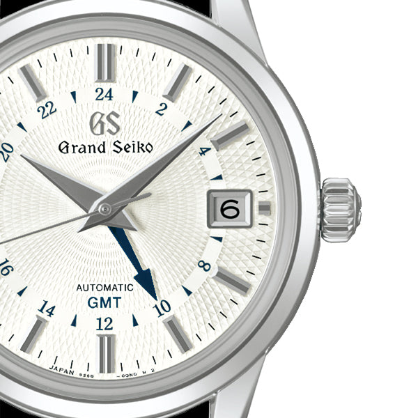 グランドセイコー メカニカル GMT 雪雫 SBGM255 メンズ 機械式 自動巻き クロコダイル 革バンド