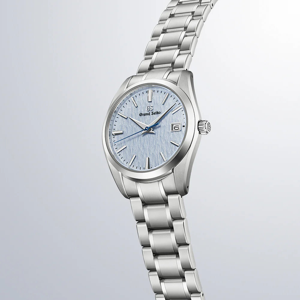 グランドセイコー 9F クオーツ 雪白ブルー SBGX357 メンズ 電池式 37mm ブライトチタン 9F62