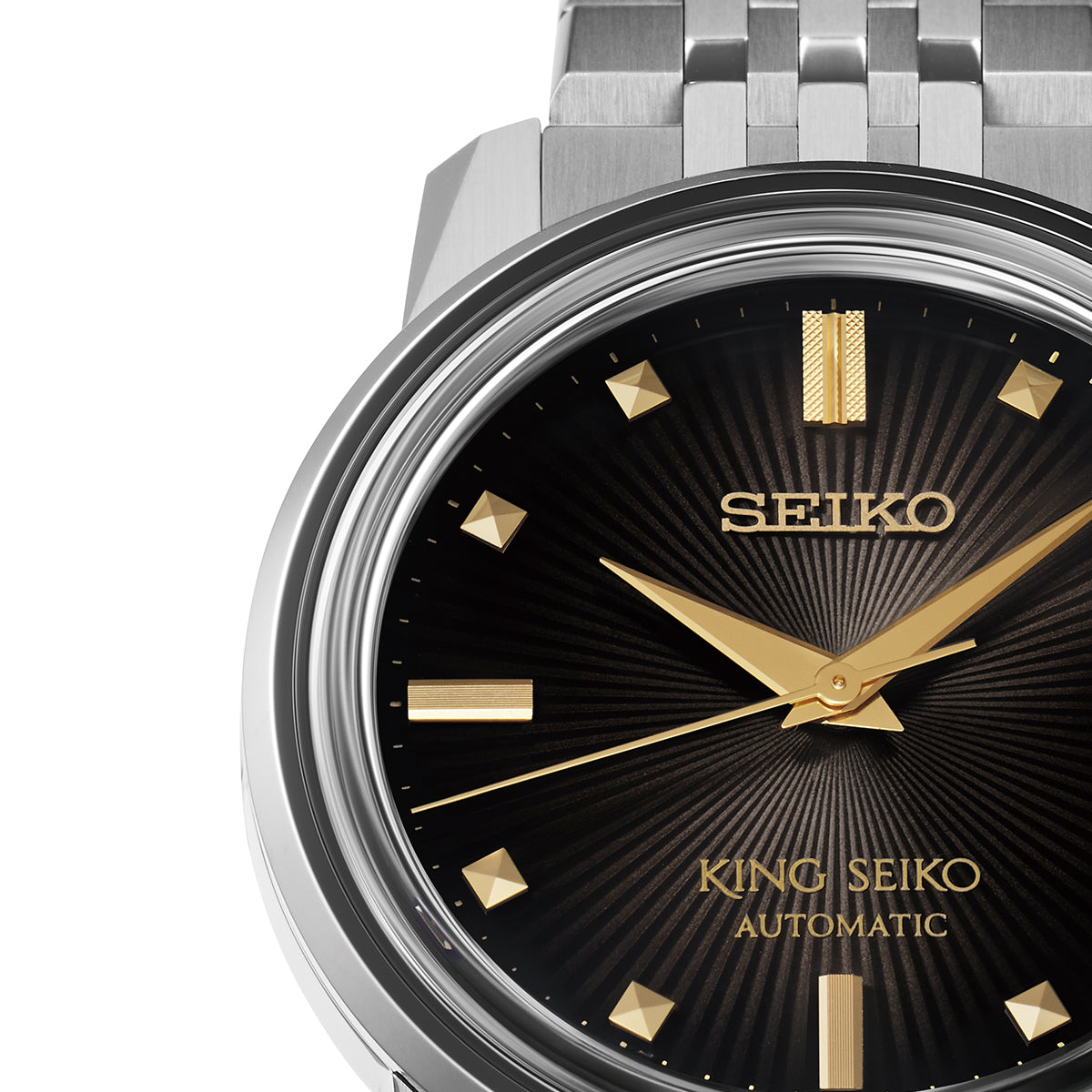 セイコー キングセイコー KSK BEAMS 50周年記念 限定モデル SDKA025 メンズ 機械式 自動巻き 型打文様 ブラックダイヤル 6L35