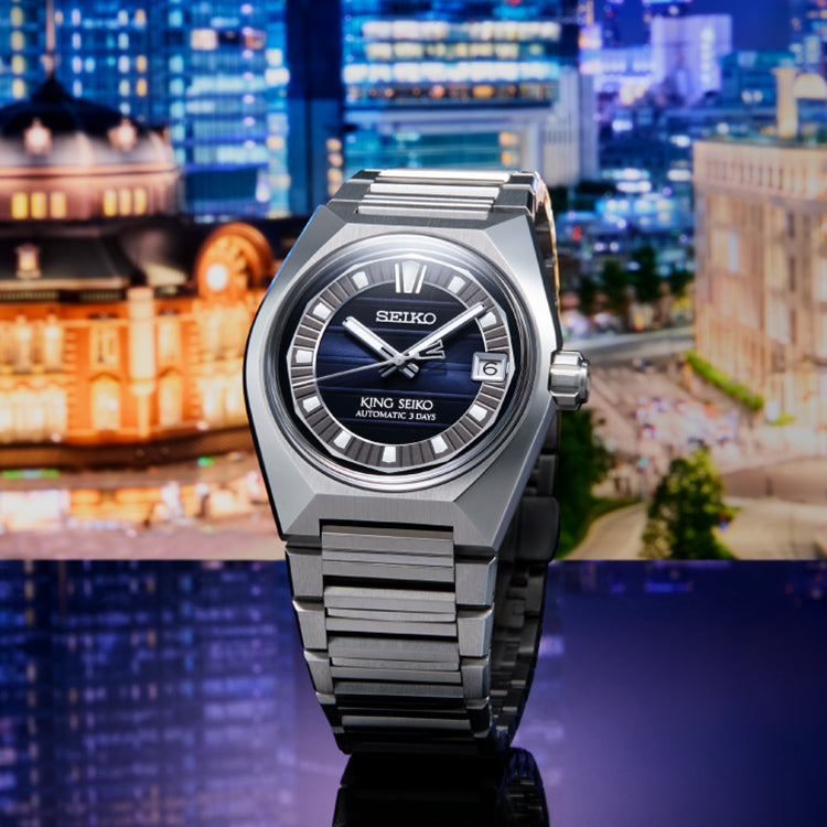 セイコー キングセイコー VANAC 東京ホライゾン 真夜中 SDKV003 メンズ 機械式 自動巻き ネイビー 8L45