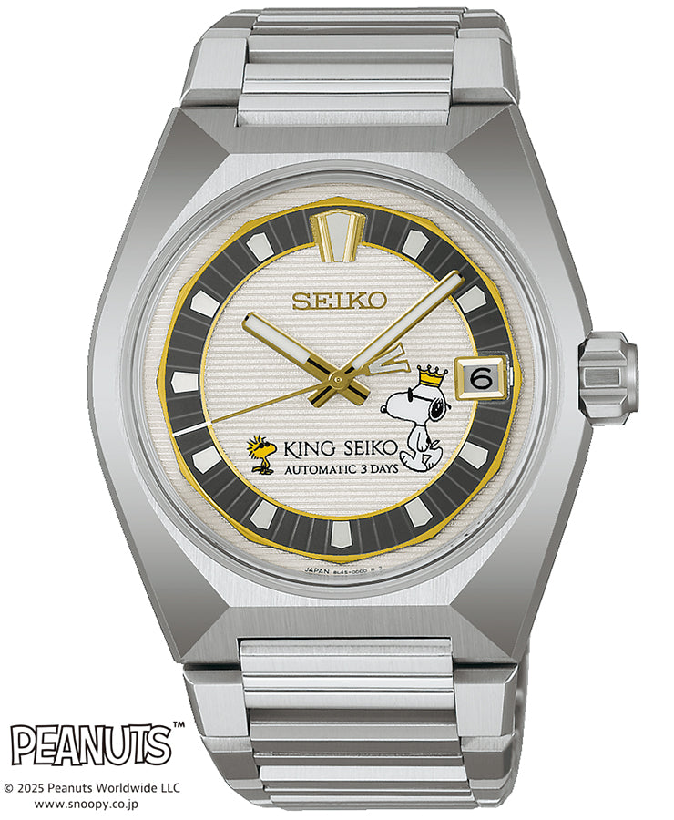 セイコー キングセイコー VANAC PEANUTS 75周年記念 限定モデル スヌーピー ウッドストック SDKV011 メンズ 機械式 自動巻き 8L45